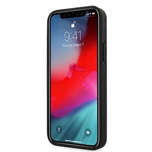 Kup Etui Guess GUHCP12LRSAVSBK Apple iPhone 12 Pro Max czarny/black hardcase Saffiano Vintage Script - GUE987BLK - {ean13} - Sklep Home Screen