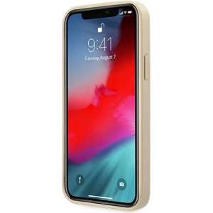 Buy Guess GUHCP12LRSAVSLG Apple iPhone 12 Pro Max gold hardcase Saffiano Vintage Script - GUE988GLD - {ean13} - Home Screen Store Europe