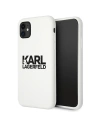 Etui Karl Lagerfeld KLHCN61SLKLWH Apple iPhone 11 Silicone Stack Logo fehér/white