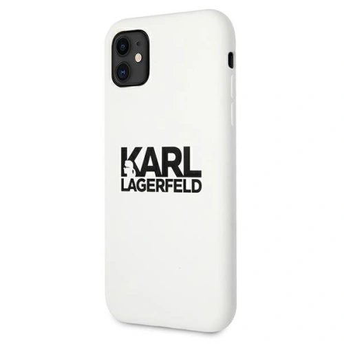Kup Karl Lagerfeld Apple Tasche KLHCN61SLKLWH iPhone 11 Silikon Stack Logo weiß/weiß - KLD494WHT - {ean13} - Sklep Home Screen