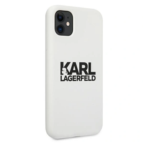 Kup Karl Lagerfeld Apple Tasche KLHCN61SLKLWH iPhone 11 Silikon Stack Logo weiß/weiß - KLD494WHT - {ean13} - Sklep Home Screen