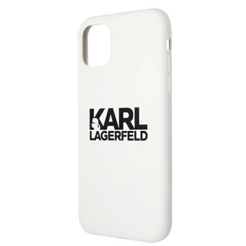 Kup Karl Lagerfeld Apple Tasche KLHCN61SLKLWH iPhone 11 Silikon Stack Logo weiß/weiß - KLD494WHT - {ean13} - Sklep Home Screen
