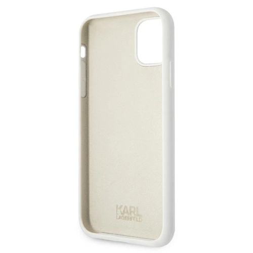 Kup Karl Lagerfeld Apple Tasche KLHCN61SLKLWH iPhone 11 Silikon Stack Logo weiß/weiß - KLD494WHT - {ean13} - Sklep Home Screen