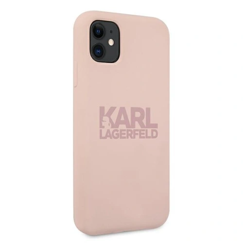 Kup Karl Lagerfeld Apple Tasche KLHCN61STKLTLP iPhone 11 Silikon Stack Logo rosa/rosa - KLD495PNK - {ean13} - Sklep Home Screen