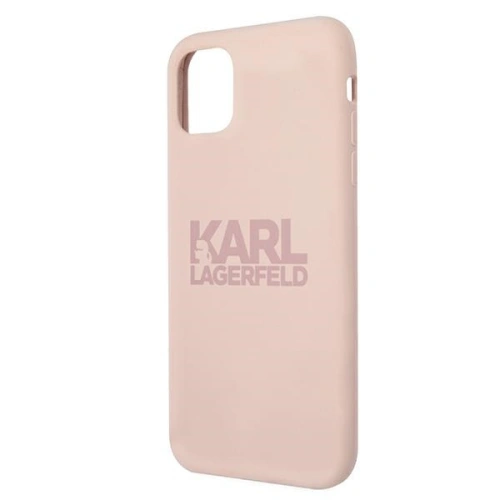 Buy Karl Lagerfeld KLHCN61STKLTLP Apple iPhone 11 Silicone Stack Logo pink - KLD495PNK - {ean13} - Home Screen Store Europe