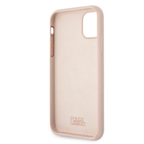 Kup Karl Lagerfeld Apple Tasche KLHCN61STKLTLP iPhone 11 Silikon Stack Logo rosa/rosa - KLD495PNK - {ean13} - Sklep Home Screen