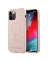 Karl Lagerfeld Apple Tasche KLHCP12MSILTTPI iPhone 12/12 Pro Silikon Ikonik Outline rosa/rosa