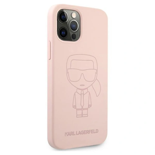 Kup Etui Karl Lagerfeld KLHCP12MSILTTPI Apple iPhone 12/12 Pro Silicone Ikonik Outline różowy/pink - KLD498PNK - {ean13} - Sklep Home Screen