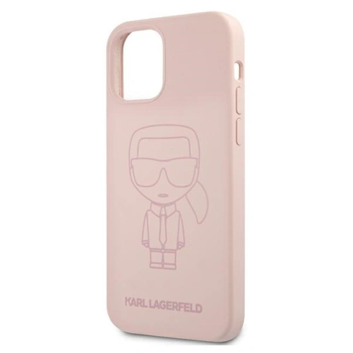 Kup Etui Karl Lagerfeld KLHCP12MSILTTPI Apple iPhone 12/12 Pro Szilikon Ikonik Outline rózsaszín/pink - KLD498PNK - {ean13} - Sklep Home Screen