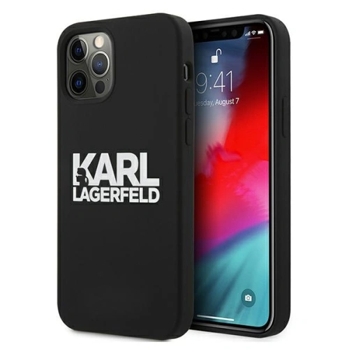 Kup Etui Karl Lagerfeld KLHCP12MSLKLRBK Apple iPhone 12/12 Pro Silicone Stack Logo fekete/black - KLD499BLK - {ean13} - Sklep Home Screen