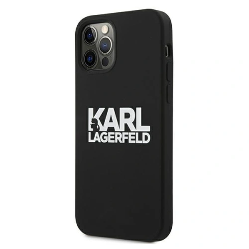 Kup Etui Karl Lagerfeld KLHCP12MSLKLRBK Apple iPhone 12/12 Pro Silicone Stack Logo fekete/black - KLD499BLK - {ean13} - Sklep Home Screen