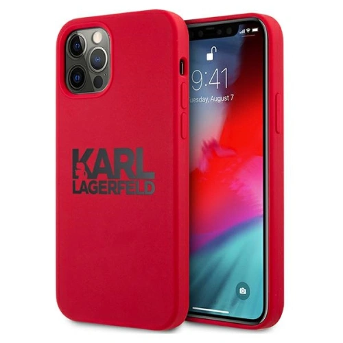 Kup Etui Karl Lagerfeld KLHCP12MSLKLRE Apple iPhone 12/12 Pro Silicone Stack Logo piros/red - KLD501RED - {ean13} - Sklep Home Screen