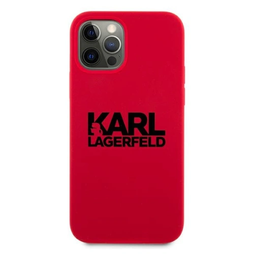 Kup Etui Karl Lagerfeld KLHCP12MSLKLRE Apple iPhone 12/12 Pro Silicone Stack Logo piros/red - KLD501RED - {ean13} - Sklep Home Screen