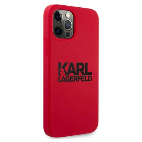 Kup Etui Karl Lagerfeld KLHCP12MSLKLRE Apple iPhone 12/12 Pro Silicone Stack Logo piros/red - KLD501RED - {ean13} - Sklep Home Screen