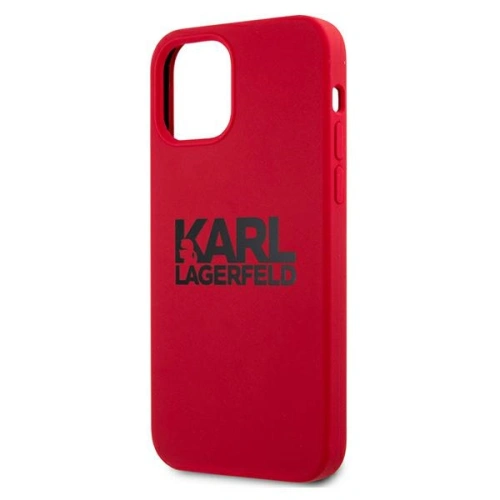 Kup Karl Lagerfeld Apple Tasche KLHCP12MSLKLRE iPhone 12/12 Pro Silikon Stack Logo rot/rot - KLD501RED - {ean13} - Sklep Home Screen