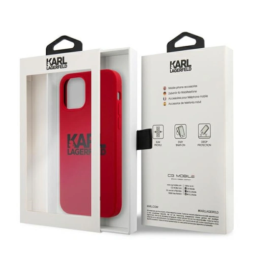 Kup Etui Karl Lagerfeld KLHCP12MSLKLRE Apple iPhone 12/12 Pro Silicone Stack Logo piros/red - KLD501RED - {ean13} - Sklep Home Screen