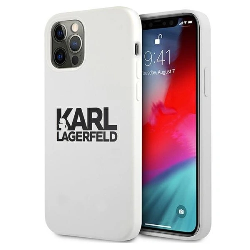Kup Etui Karl Lagerfeld KLHCP12MSLKLWH Apple iPhone 12/12 Pro Silicone Stack Logo fehér/white - KLD502WHT - {ean13} - Sklep Home Screen