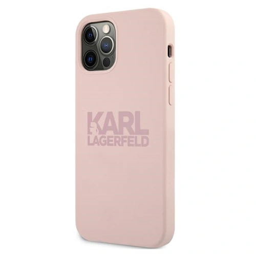 Kup Etui Karl Lagerfeld KLHCP12MSTKLTLP Apple iPhone 12/12 Pro Szilikon Stack Logo rózsaszín/pink - KLD503PNK - {ean13} - Sklep Home Screen