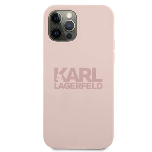 Kup Etui Karl Lagerfeld KLHCP12MSTKLTLP Apple iPhone 12/12 Pro Szilikon Stack Logo rózsaszín/pink - KLD503PNK - {ean13} - Sklep Home Screen