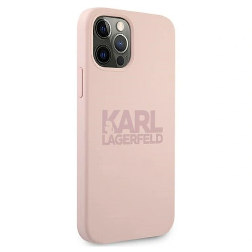 Kup Etui Karl Lagerfeld KLHCP12MSTKLTLP Apple iPhone 12/12 Pro Szilikon Stack Logo rózsaszín/pink - KLD503PNK - {ean13} - Sklep Home Screen