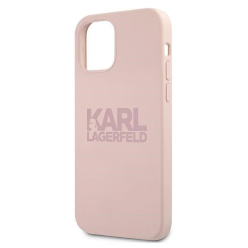 Kup Etui Karl Lagerfeld KLHCP12MSTKLTLP Apple iPhone 12/12 Pro Silicone Stack Logo różowy/pink - KLD503PNK - {ean13} - Sklep Home Screen