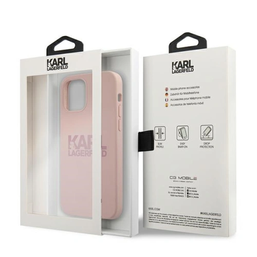 Kup Etui Karl Lagerfeld KLHCP12MSTKLTLP Apple iPhone 12/12 Pro Szilikon Stack Logo rózsaszín/pink - KLD503PNK - {ean13} - Sklep Home Screen