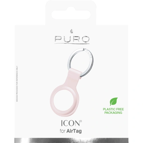 Kup Silikonowe etui PURO ICON Case Apple AirTag (piaskowy róż) - PUR419PNK - {ean13} - Sklep Home Screen