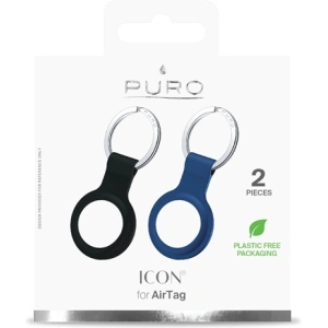 Kup Silikonowe etui PURO ICON Case Apple AirTag (czarny i granatowy) [2 PACK] - PUR420BLKNAV - {ean13} - Sklep Home Screen