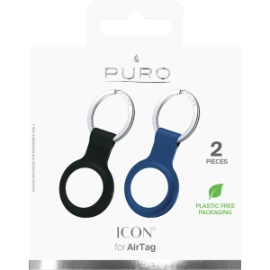 Kup Silikonowe etui PURO ICON Case Apple AirTag (czarny i granatowy) [2 PACK] - PUR420BLKNAV - {ean13} - Sklep Home Screen