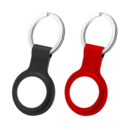 Kup Silikon tok PURO ICON Case Apple AirTag (fekete és piros) [2 PACK] - PUR421BLKRED - {ean13} - Sklep Home Screen