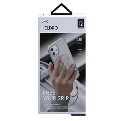 Kup Apple UNIQ Heldro Case iPhone 12 mini weiß/naturfarbener Frost Antimikrobiell - UNIQ366WHT - {ean13} - Sklep Home Screen