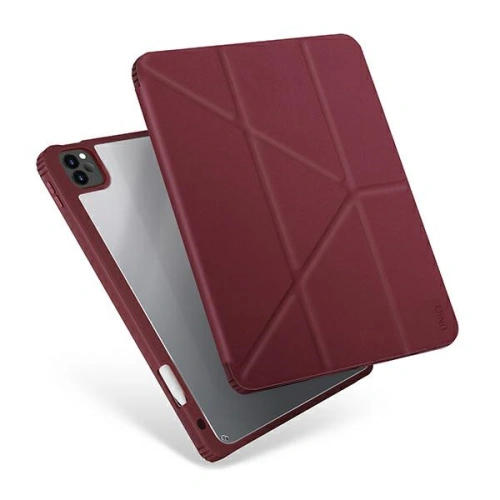 Kup Apple UNIQ Moven Tasche iPad 10.2 (2020) kastanienbraun/burgunderrot - UNIQ366BRG - {ean13} - Sklep Home Screen