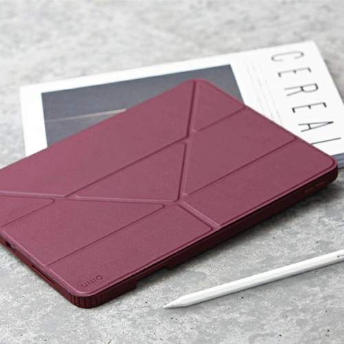Kup Etui UNIQ Moven Apple iPad 10.2 (2020) bordó/burgundi - UNIQ366BRG - {ean13} - Sklep Home Screen