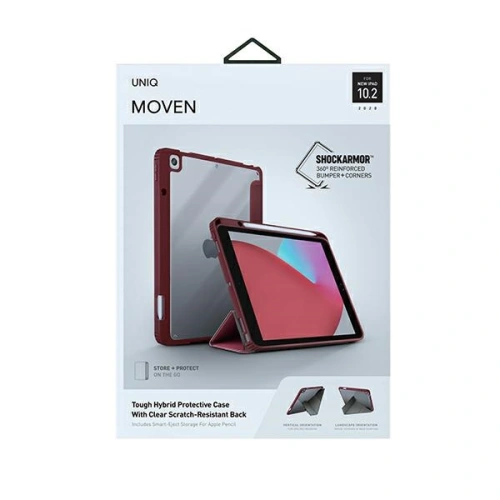 Kup Apple UNIQ Moven Tasche iPad 10.2 (2020) kastanienbraun/burgunderrot - UNIQ366BRG - {ean13} - Sklep Home Screen