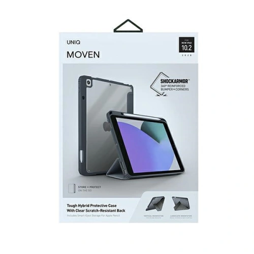 Kup Etui UNIQ Moven Apple iPad 10.2 (2020) szürke/charcoal grey - UNIQ367GRY - {ean13} - Sklep Home Screen