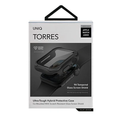 Kup Etui UNIQ Torres Apple Watch Series 4/5/6/7/SE/8/9 40/41MM fekete - UNIQ369BLK - {ean13} - Sklep Home Screen
