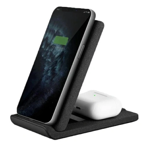 Kup UNIQ Indukční nabíječka Vertex Duo 2v1 15W rychlé nabíjení antracitová šedá - UNIQ374GRY - {ean13} - Sklep Home Screen