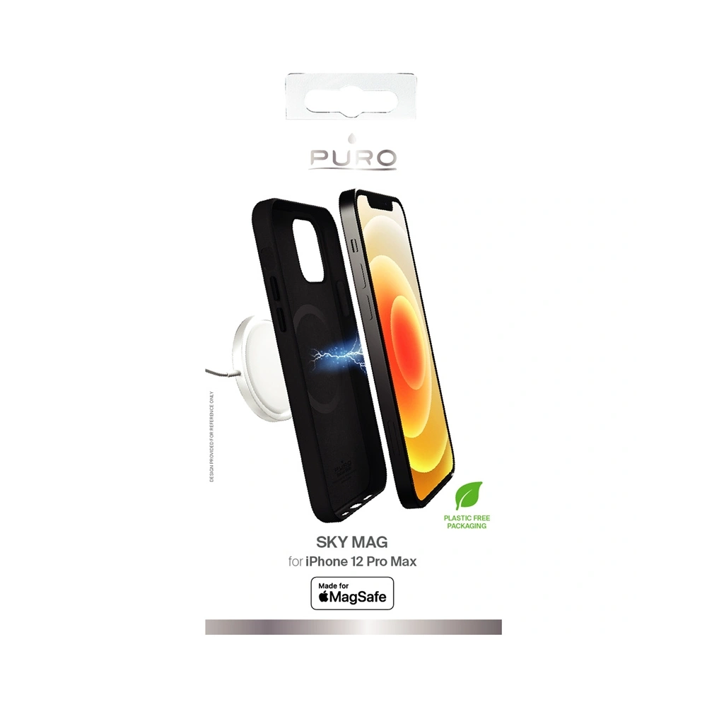 Etui PURO SKYMAG MagSafe Apple iPhone 12 Pro Max (czarny)