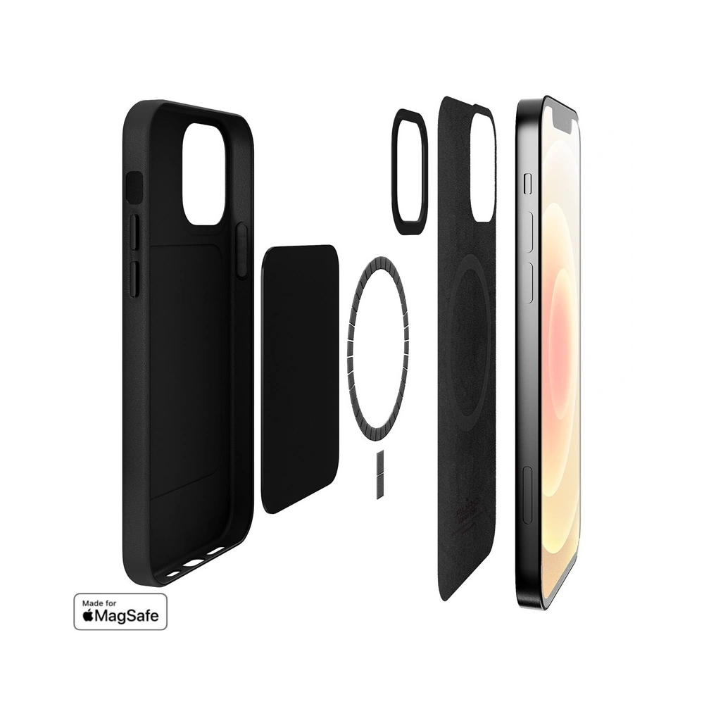 Etui PURO SKYMAG MagSafe Apple iPhone 12/12 Pro (czarny)