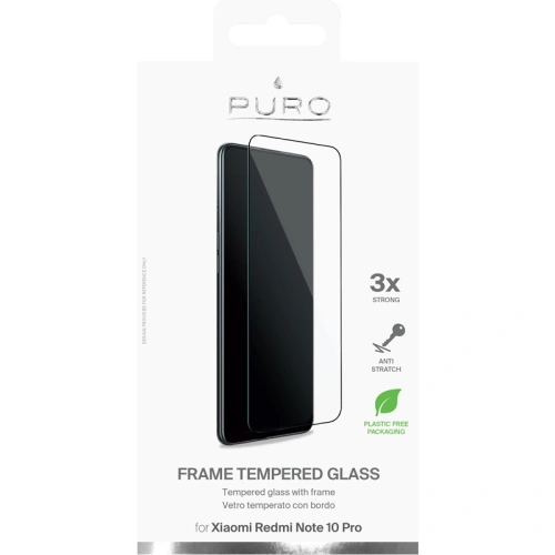 Kup Szkło hartowane PURO Frame Tempered Glass Redmi Note 10 Pro (czarna ramka) - PUR434BLK - {ean13} - Sklep Home Screen