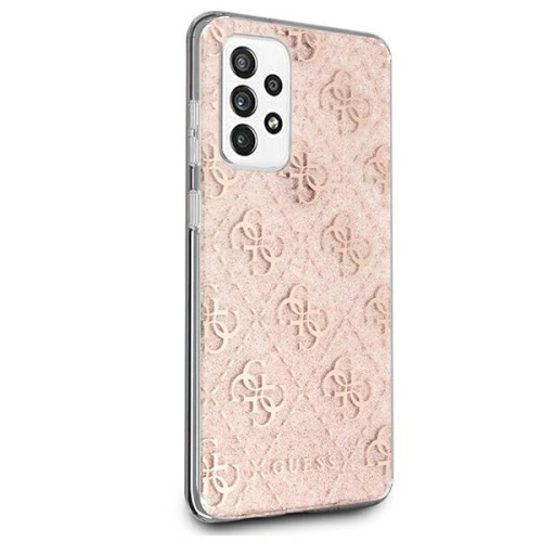 Kup Etui Guess GUHCA52PCU4GLPI Samsung Galaxy A52/A52s różowy/pink hard case 4G Glitter - GUE964PNK - {ean13} - Sklep Home Screen