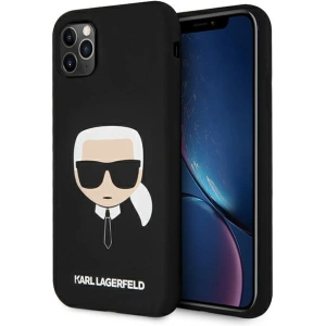 Buy Karl Lagerfeld KLHCN65SLKHBK Apple iPhone 11 Pro Max black hardcase Silicone Karl`s Head - KLD496BLK - {ean13} - Home Screen Store Europe