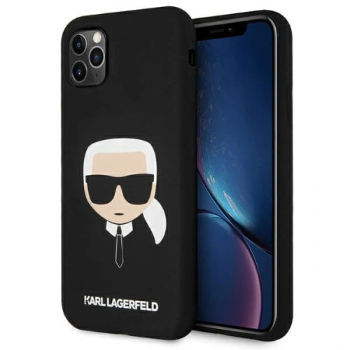 Kup Etui Karl Lagerfeld KLHCN65SLKHBK Apple iPhone 11 Pro Max černý/black hardcase Silicone Karl`s Head - KLD496BLK - {ean13} - Sklep Home Screen