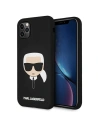 Kup Etui Karl Lagerfeld KLHCN65SLKHBK Apple iPhone 11 Pro Max czarny/black hardcase Silicone Karl`s Head - KLD496BLK - {ean13} - Sklep Home Screen