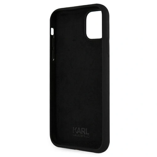 Kup Etui Karl Lagerfeld KLHCN65SLKHBK Apple iPhone 11 Pro Max czarny/black hardcase Silicone Karl`s Head - KLD496BLK - {ean13} - Sklep Home Screen