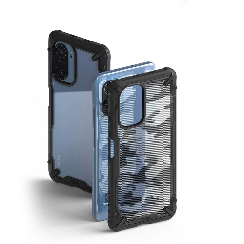 Kup Etui Ringke Fusion-X Design Xiaomi Mi 11i/Mi 11X/Pocophone F3/Redmi K40/K40 Pro/K40 Pro Plus Camo (Moro) Black - RGK1407MBL - {ean13} - Sklep Home Screen