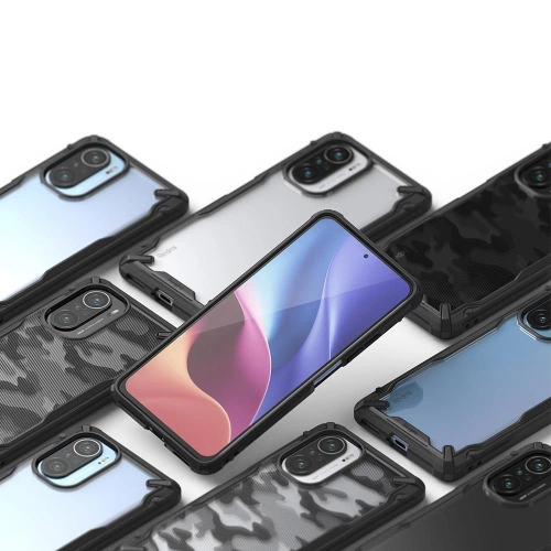 Kup Etui Ringke Fusion-X Design Xiaomi Mi 11i/Mi 11X/Pocophone F3/Redmi K40/K40 Pro/K40 Pro Plus Camo (Moro) Black - RGK1407MBL - {ean13} - Sklep Home Screen