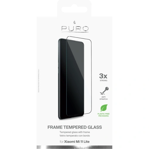 Kup Sklo tvrzené PURO Frame Tempered Glass Xiaomi Mi 11 Lite (černý rámeček) - PUR435BLK - {ean13} - Sklep Home Screen