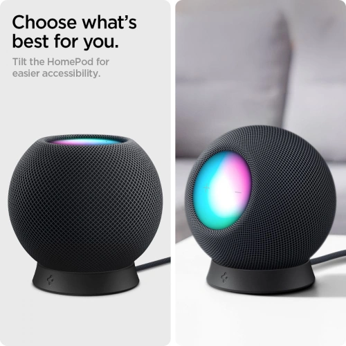 Kup Podstavec Spigen Silicone Fit Apple HomePod mini Stojan Černý - SPN1620BLK - {ean13} - Sklep Home Screen