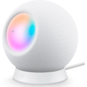 Kup Podstawka Spigen Silicone Fit Apple HomePod mini Stand Alb - SPN1621WHT - {ean13} - Sklep Home Screen